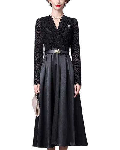 Anette Midi Dress In Black