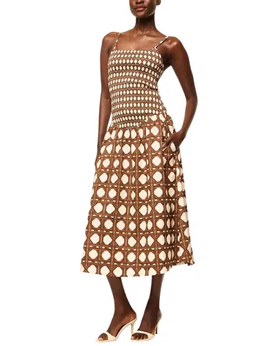 Anette Midi Dress In Brown