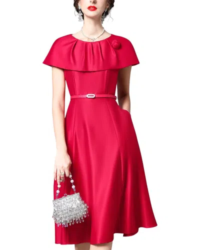 Anette Midi Dress In Red