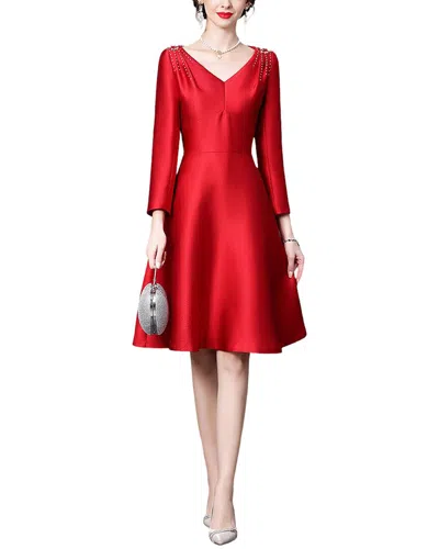 Anette Midi Dress In Red