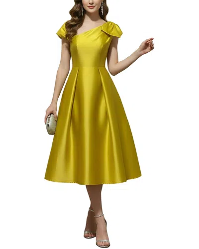 Anette Midi Dress In Yellow