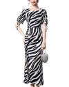 Anette Silk-blend Midi Dress In Black