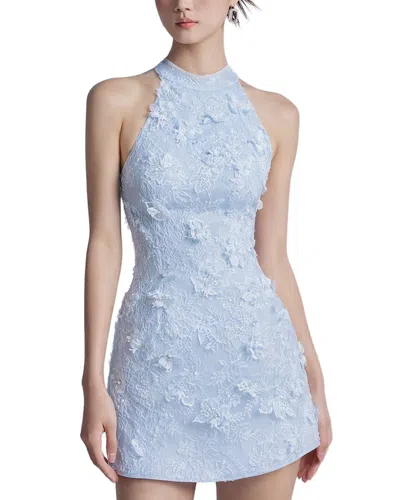 Anette Sleeveless Embellished Mini Dress In Blue