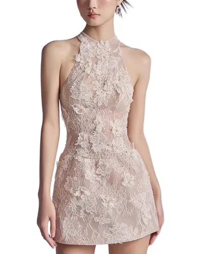 Anette Sleeveless Embellished Mini Dress In Pink