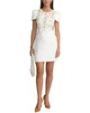 Anette Solid Mini Dress In White