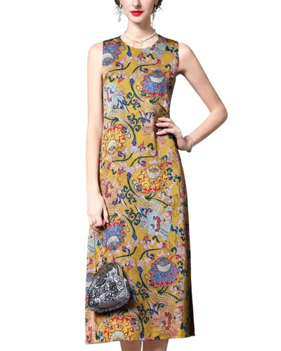 Anette Womens Midi Dress, 4 In Brown