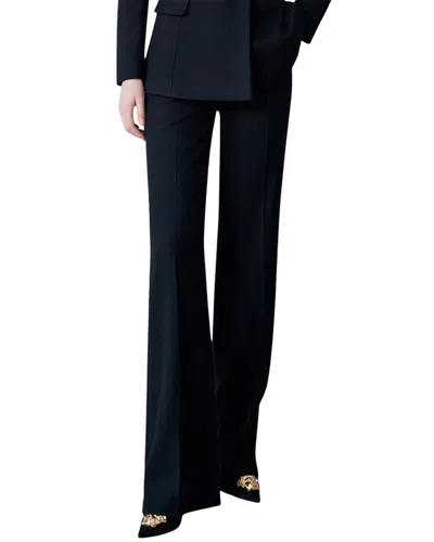 Anette Wool-blend Pant In Blue