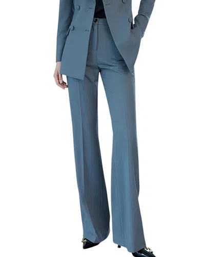Anette Wool-blend Pant In Blue