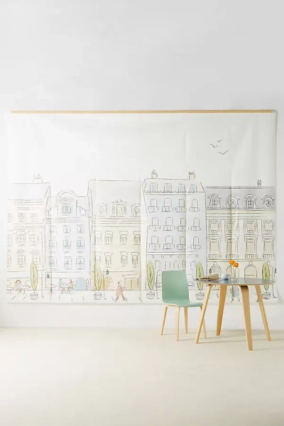 Anewall Paree Wallpaper In White