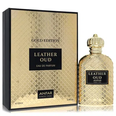 Anfar 2pcs Combo Gift Set  Leather Oud Gold Edition By  Eau De Parfum Spray 3.4 oz For Men