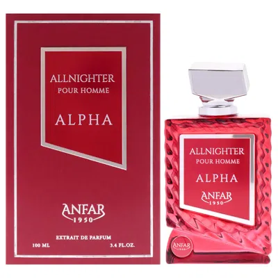 Anfar All Nighter - Alpha By  For Men - 3.4 oz Extrait De Parfum Spray