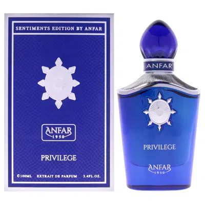 Anfar Sentiments Edition - Privilege By  For Men - 3.4 oz Extrait De Parfum Spray