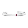 Angara 0.35 Ctw Emerald-cut Ruby Cuff Bracelet In Metallic