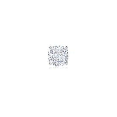 Angara 0.36 Ctw Cushion Lab-grown Diamond Solitaire Stud Earring In Platinum/d-e