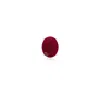 Angara 0.4 Ctw Prong-set Solitaire Oval Ruby Stud Earring In Platinum/dark Red