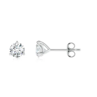 Angara 0.46 Ctw Lab-grown Diamond Men's Martini Stud Earrings In Platinum/d-e