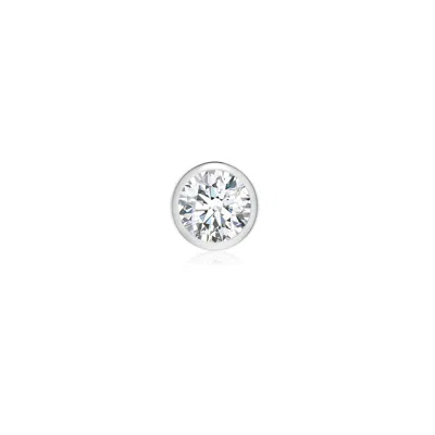 Angara 0.5 Ctw Classic Diamond Men's Single Stud Earring In Platinum/g