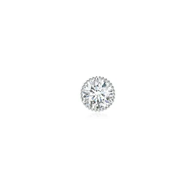 Angara 0.5 Ctw Rope Framed Claw-set Lab-grown Diamond Martini Stud Earring In Platinum/d-e