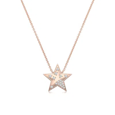 Angara 1 Mm Pavé-set Diamond Star Pendant In Gold