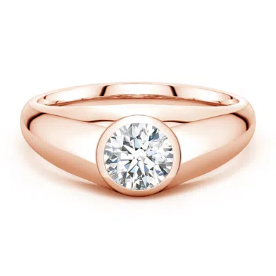 Angara 1.03 Ctw Round Diamond Men's Signet Ring In Gold