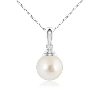 Angara 10mm Classic Solitaire South Sea Pearl Pendant In Metallic