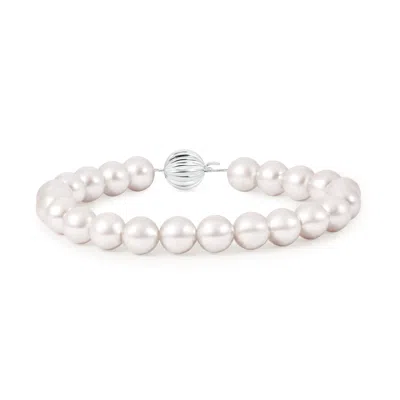 Angara 10mm Classic South Sea Pearl Single Strand Bracelet In White
