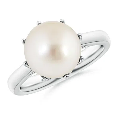 Angara 10mm South Sea Pearl Solitaire Crown Ring In Neutral