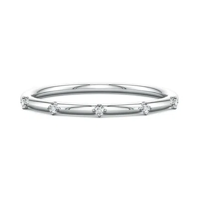 Angara 1.2 Mm Round Diamond Five-stone Station Ring In Metallic