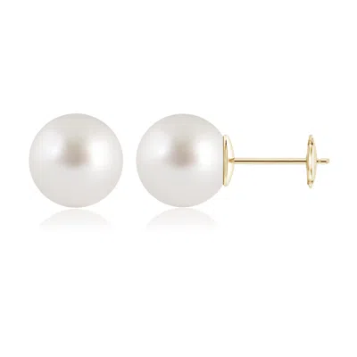 Angara 12mm Classic South Sea Pearl Solitaire Studs In Metallic
