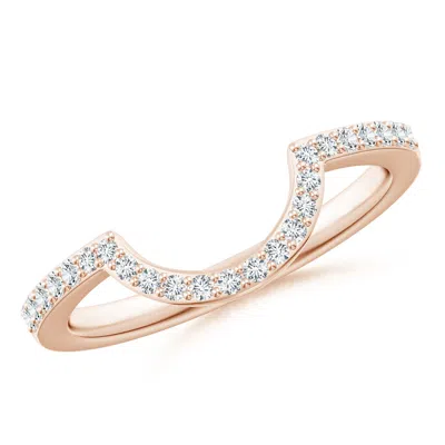 Angara 1.4 Mm Diamond Contoured Wedding Ring In Gold