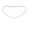 Angara 16" Prong-set Lab-grown Diamond Tennis Necklace In White Gold/f-g