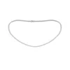 Angara 16" Three-prong Set Lab-grown Diamond Tennis Necklace In White Gold/f-g