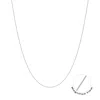 Angara 18" Baby Franco Chain Necklace In White Gold