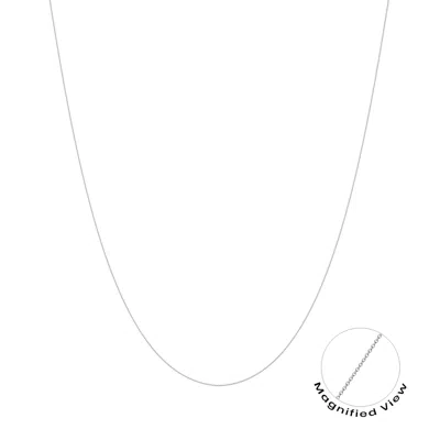 Angara 18" Heavy Cable Chain Necklace In Metallic