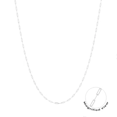 Angara 18" Paperclip Chain Necklace In Metallic