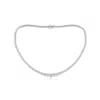 Angara 18" Prong-set Graduated Diamond Tennis Necklace In White Gold/h