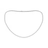 Angara 18" Prong-set Lab-grown Diamond Tennis Necklace In White Gold/f-g