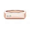 Angara 2 Mm Flush-set Lab-grown Diamond Men's Rectangular Signet Ring In Gold
