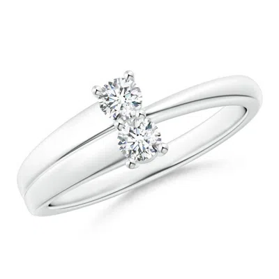Angara 2-stone Diamond Anniversary Ring In White