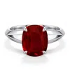 Angara 3.3 Ctw Cushion Rectangular Lab-grown Ruby Knife-edge Split Shank Engagement Ring In Burgundy