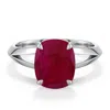 Angara 3.3 Ctw Cushion Rectangular Ruby Knife-edge Split Shank Engagement Ring In Metallic