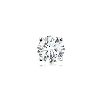 Angara 4.0 Ctw Basket-set Diamond Men's Single Stud Earring In Platinum/g