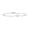 Angara 4mm Bezel-set Round Freshwater Pearl Chain Bracelet In White Gold/white