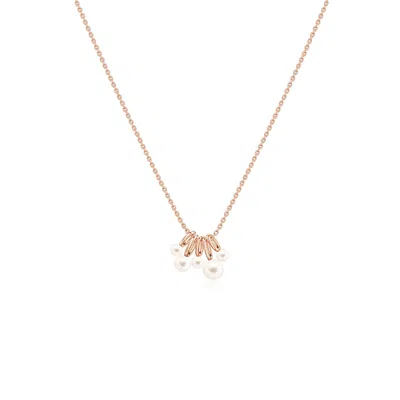 Angara 5 Mm Freshwater Pearl Charm Pendant In Multi
