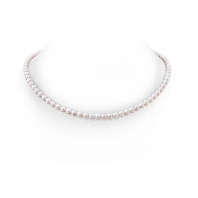Angara 6-7mm 6-7mm, 20" Freshwater Pearl Single Strand Necklace In White