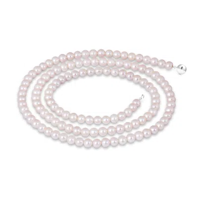 Angara 6.5-7mm 30" Freshwater Pearl Opera Necklace In White