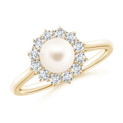 Angara 6mm Princess Diana Inspired Freshwater Pearl Ring In Gold