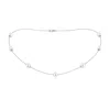 Angara 7-7.5mm 16" Japanese Akoya Pearl Station Necklace In White Gold/ivory