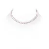Angara 7-8mm 7-8mm, 16" Single Strand Freshwater Pearl Necklace In White Gold/white