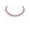 Angara 7-8mm 7-8mm, 18" Multicolor Freshwater Pearl Necklace In White Gold/white